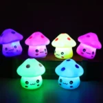 six different colours of night lamps