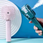 portable USB charging fans with spray