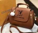 Louis Vuitton Brown Colour Bag with pom-pom