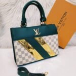 Louis Vuitton Green and White colour Bag