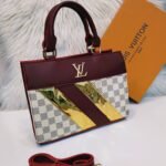 Louis Vuitton Brown and White colour Bag